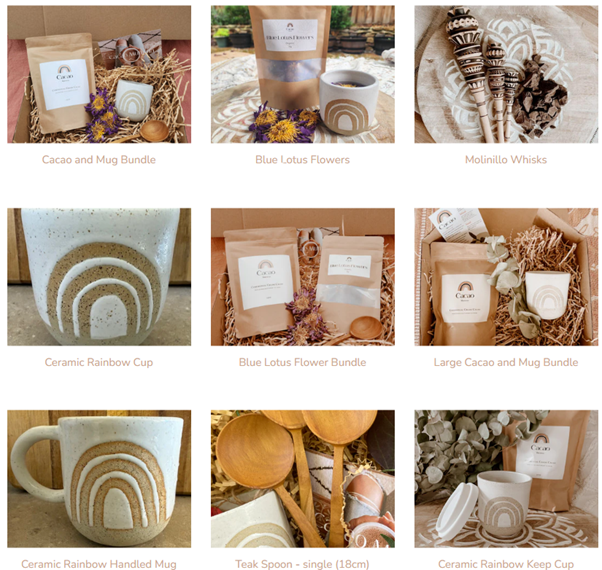 Cups, Mugs and Molinillo Whisks and lots more.